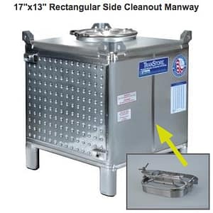 TranStore Storage & Fermentation Tank, Silver Package 350 Gallon