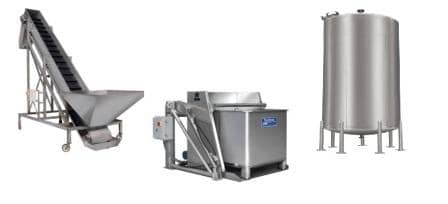 Custom Metalcraft custom sanitary process material handling equipment conveyors tanks lifts vessels